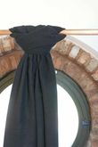 Highland Cotton Cashmere Scarf Black /20=
